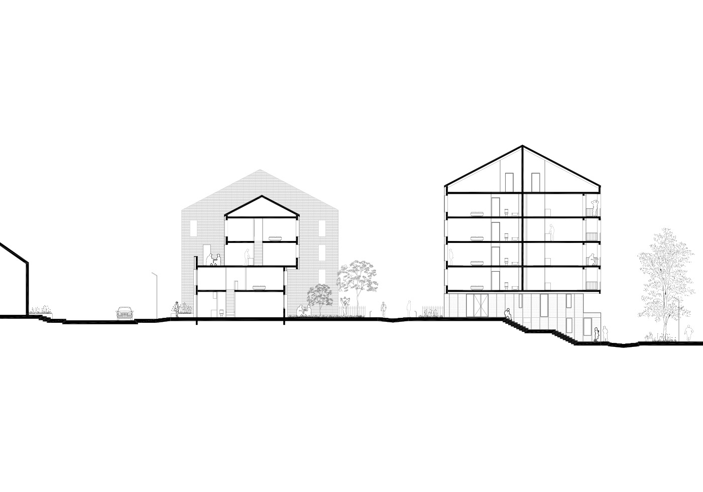 Logements familiaux, Charleroi Saroam