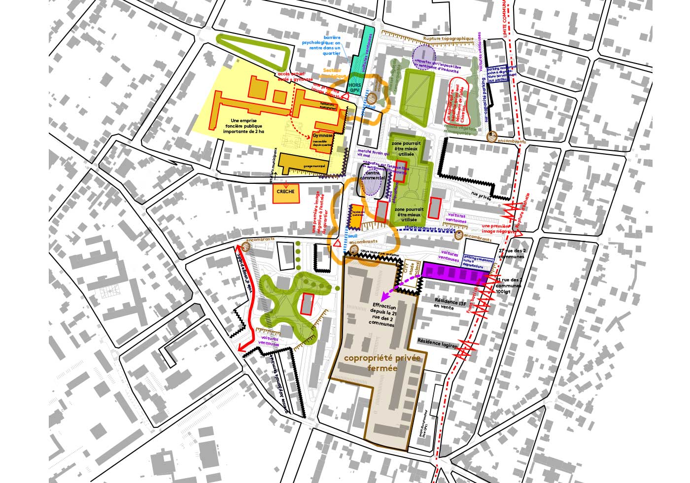 Quartier du Pré Gentil, RosnysousBois Saroam