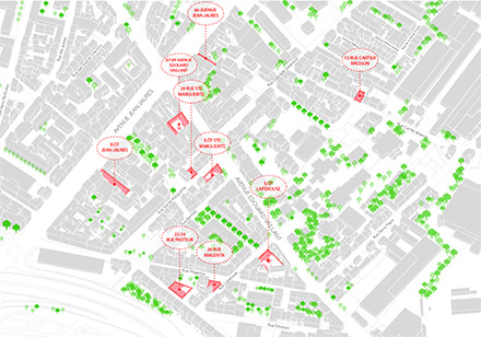 Faisabilités multi-site dans le quartier 4 Chemins à Pantin
