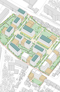 Restructuration complète du site, Cité des Fleurs, La Courneuve